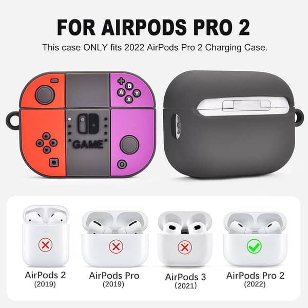 Silicone Creative Gamepad Case for AirPods Pro and AirPods Pro 2 Charging Case