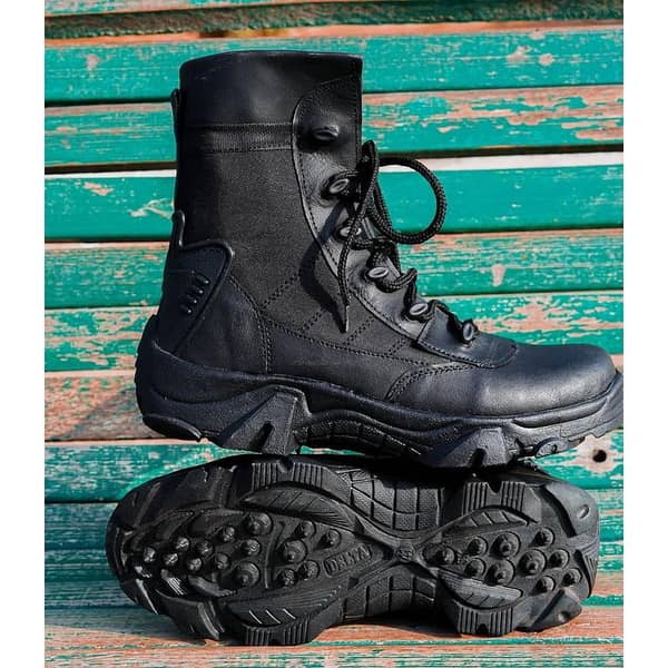 Black Long Ankle Boots for Men