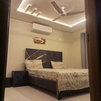 One Bed Apartment Furnished For Rent In Iqbal Block Like New Family Building