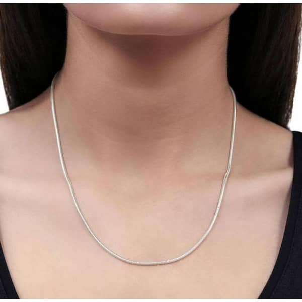 Snake Pendant Chain - Silver