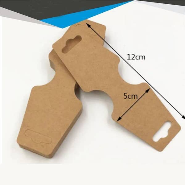 Kraft hanging tags for jewelry display, Versatile Kraft Hangers For Earrings, Kraft Jewelry Display Hangers, Create A Unique Display With Kraft Jewelry Tags
