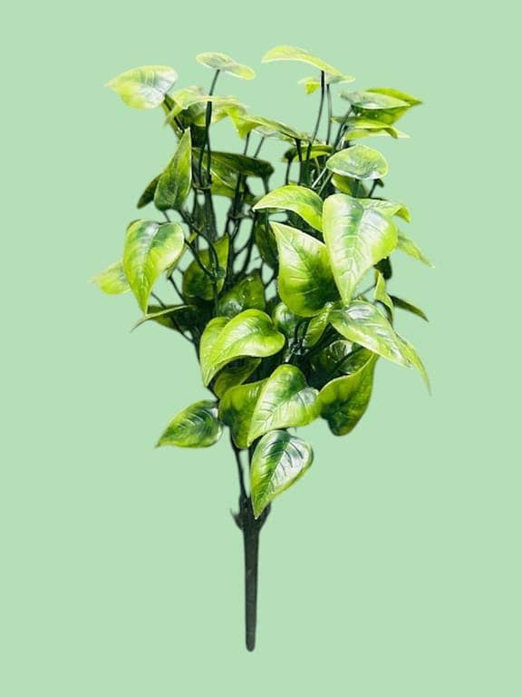 Artificial Green Bunch for Vases, Home & Event Decoration, 15 Inches, Plastic Material – Green