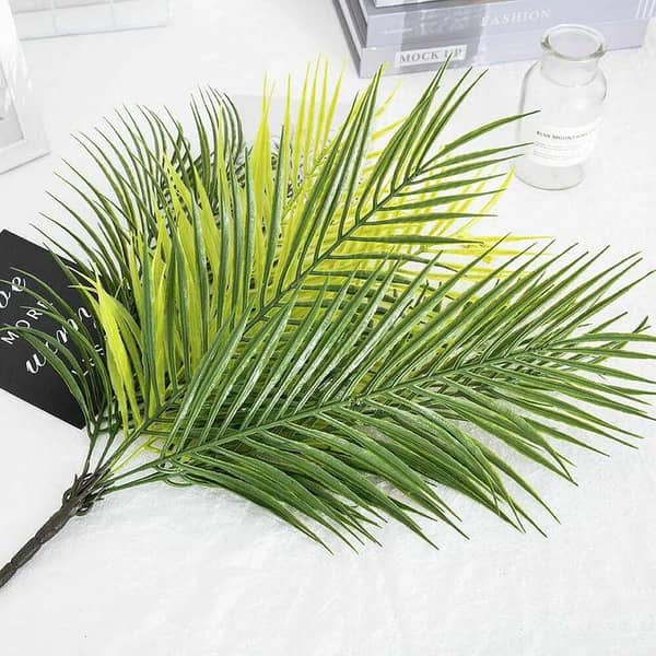 Fish Palm Bunch with 9 Leaves, 18 Inches - Import Quality Plastic Material
