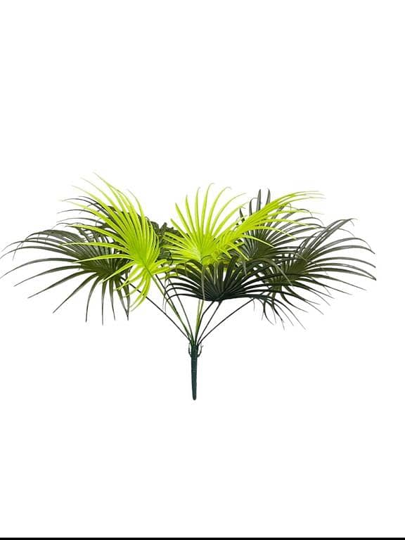 Artificial Table Palm Plant with 9 Branches for Home Decor in High-Quality Plastic