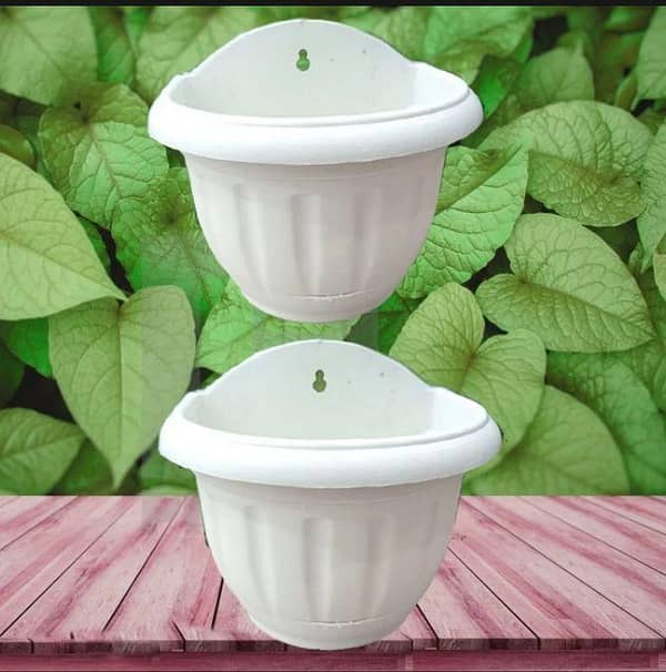Durable Garden Wall Hanging Pots – Pack of 2, 5.5 inches tall