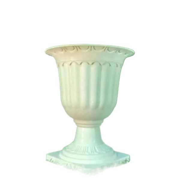 Roman urn / Copa plastic pot with base, diameter 7 inches, height 8.5 inches