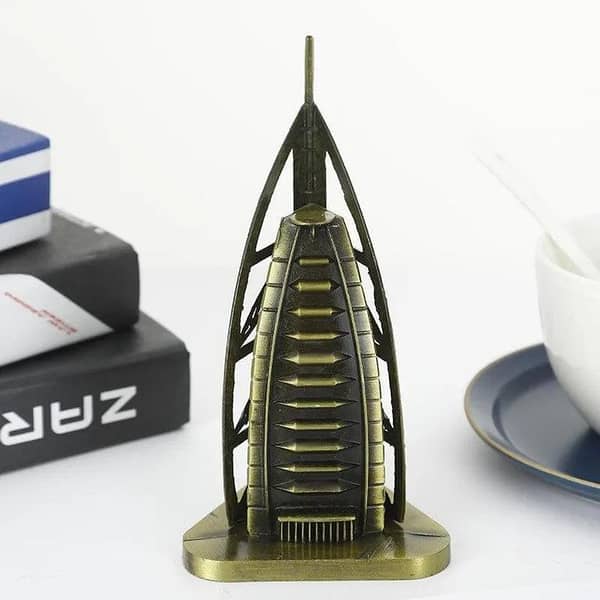 Burj Khalifa 6-Inch Bronze Finish Desk Model by Burj Ul Arab