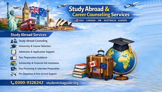 Study Abroad & Career Counseling Services – USA, Canada, UK, Australi