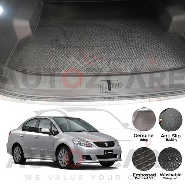 Suzuki Liana China Rexine Custom-Size Trunk Mat - Model 2006-2014