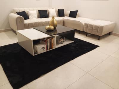For Sale L-Shape Sofa and Table