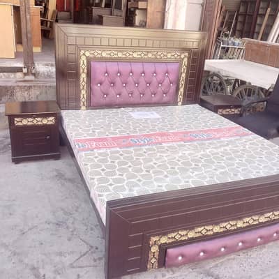 bed side table +mirror