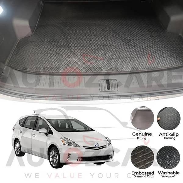 Toyota Prius China Rexine Custom-Size Trunk Mat - Model 2009-2015