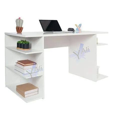 48 x 22 inch White Home office desk,OFFICE TABLE, Modern Wood Computer Gaming Desk, Office Writing