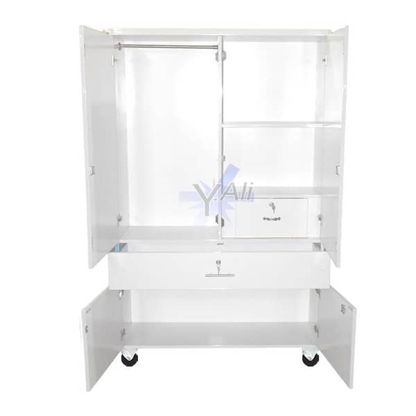 D2 Wooden 6x4 Feet Center Drawer Cupboard Wardrobe alamri