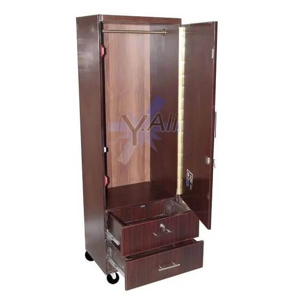 D1.2 6x2 ft Single-Door Two-Drawer Cupboard Wardrobe (Almari Cabinet)