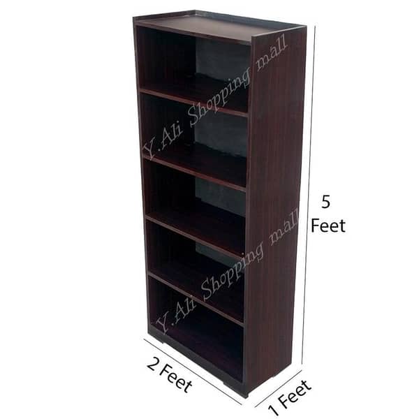 5x2 feet Large Wooden multi Purpose storage rack - Brown Shoe rack Book rack cupboard wardrobe cabinet almari