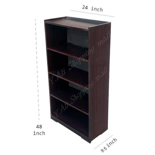 4x2 ft 9" Wooden Sheet Multi-Purpose Storage Rack (Brown) — Shoe, Book, and Cabinet Organizer