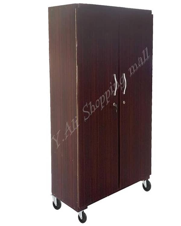 Brown 6x3 ft Wooden Sheet Cupboard, Almari Wardrobe Safe Cabinet Furniture
