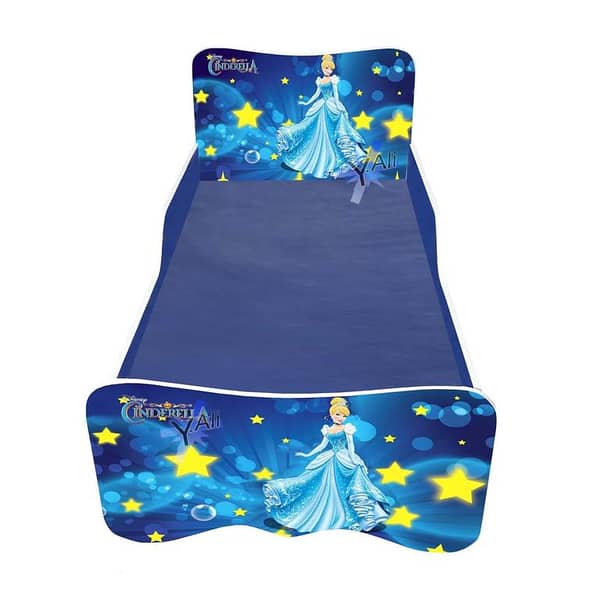 6x3 feet cinderella Theme Wooden Bed for Kids without matress  Blue