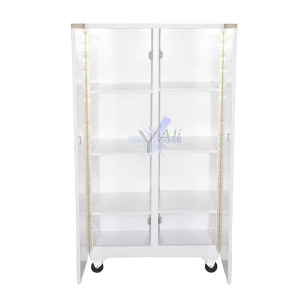 D2 5x3 Wooden Shelves Cupboard Cabinet Wardrobe Almari - White