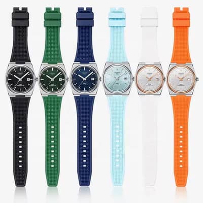 Tst men’s leather strap watch