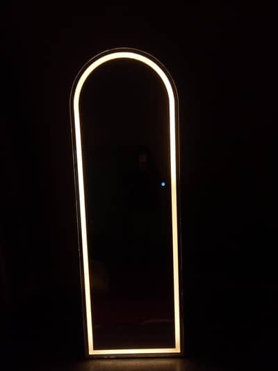 6 foot floor mirror with 3 color lighting