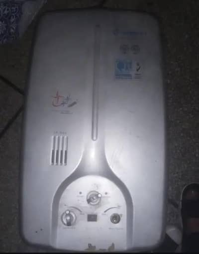 gas gyzer in working