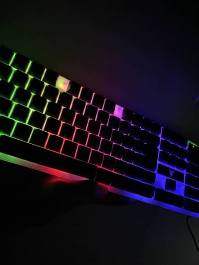 Gaming keyboard with RGB lights
