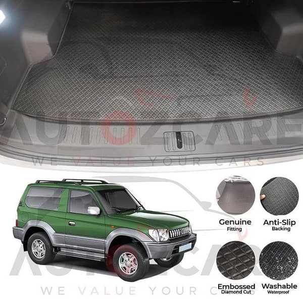 Toyota Prado FJ90 China Rexine Custom-Size Trunk Mat - Model 1996-2002