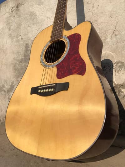 New Professional Acoustic Guitar jumbo size with padded bag h
