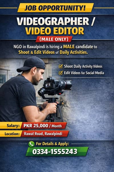 video shoat and editer required