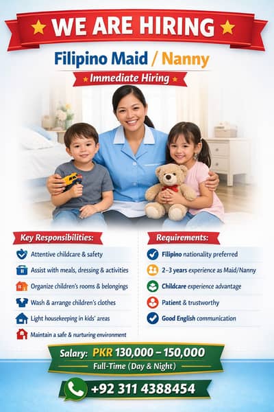 Full Time Maid / Nanny (Female)