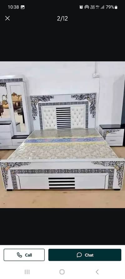 Double Bed | king size Bed | Bed set | Poshish bed |Furniture For sal