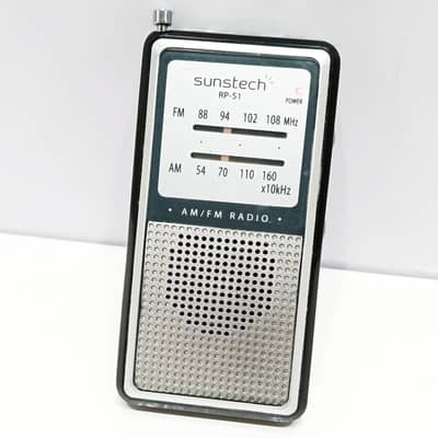 Sunstech RPS1 Mini Pocket AM/FM Radio with Built-In Speaker