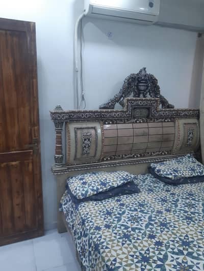 King size bed, side tables and dressing Fiber work