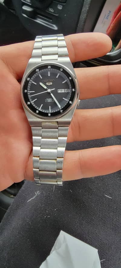 Seiko 5 automatic railway time