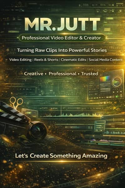 Mr jutt Professional Video Editor & Creato