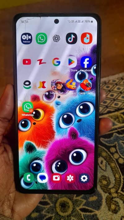 samsung a72 crack or fingerprint not working