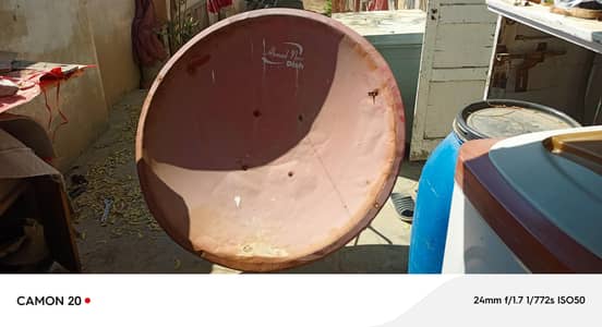 4 ft Dish complete set with 2 C band LNB +startic receiver