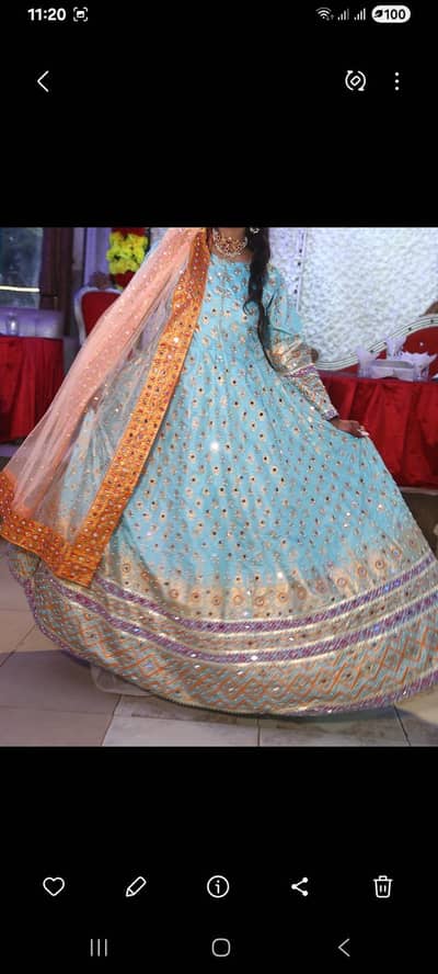 formal long embroided maxy with hand work and mirror work, net dupatta