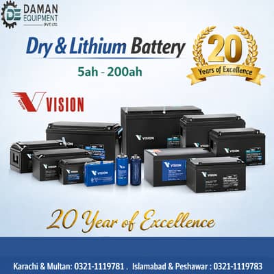 Dry battery Long & vision - 12 volt & 24 volt