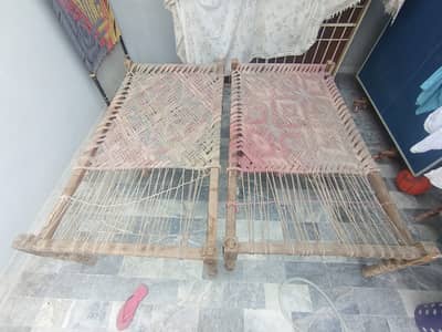 Wooden charpai set