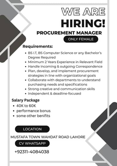 Procurement manager