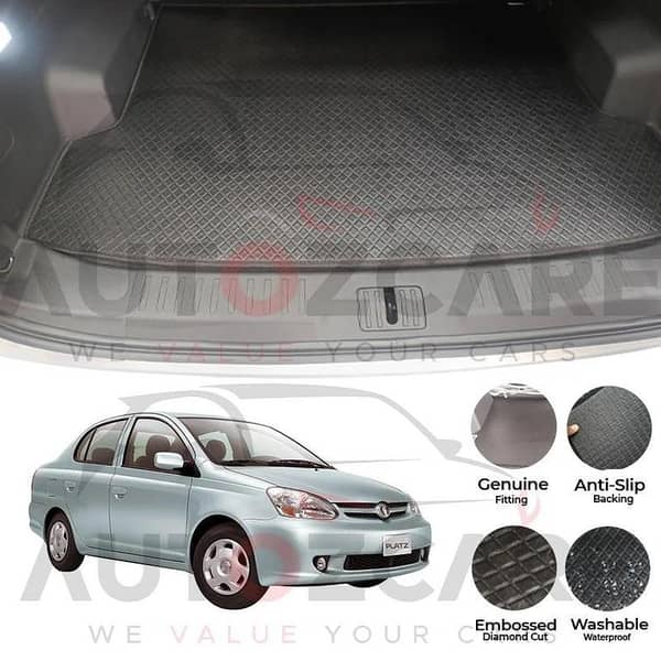 Toyota Platz China Rexine Custom-Size Trunk Mat - Model 1999-2005