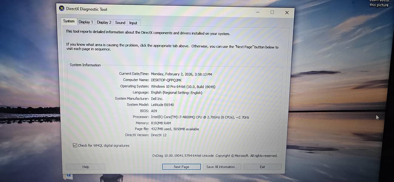 Dell Latitude E6540 3