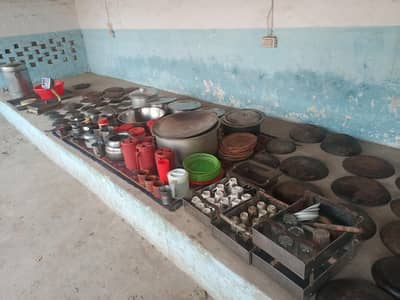 Hotel kitchen complete utensils