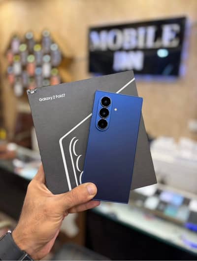 Samsung Galaxy Z Fold 7 256GB Blue Shadow Physical+E-SIM Complete Box