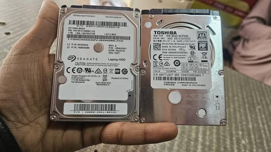 Hard for sale 1TB , 500GB available