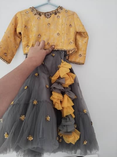 3 PC lehnga with kurti and dupata