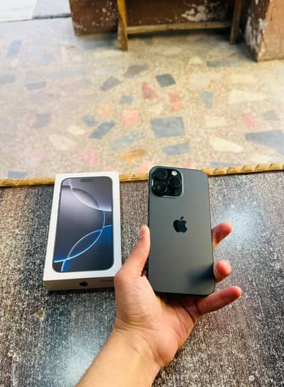 iphone 16 Pro Max 256GB Non PTA Physical Esim 99 Health Waterpack